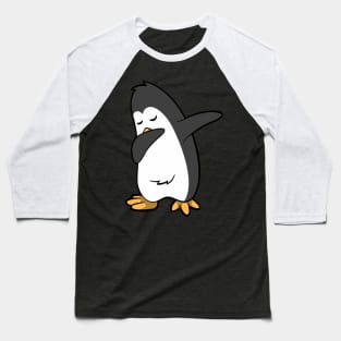 Funny kids t-shirt penguin dabbing Baseball T-Shirt